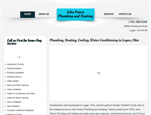 Tablet Screenshot of johnpetersplumbing.com